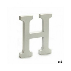 Lettera Pincello H Bianco 1,8 x 21 x 17 cm (12 Unità)