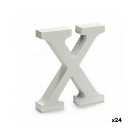 Lettera Pincello X Bianco 2 x 16 x 14,5 cm (24 Unità)