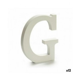 Lettera Pincello G Bianco 1,8 x 21 x 17 cm (12 Unità)