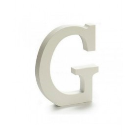 Lettera Pincello G Bianco 1,8 x 21 x 17 cm (12 Unità)