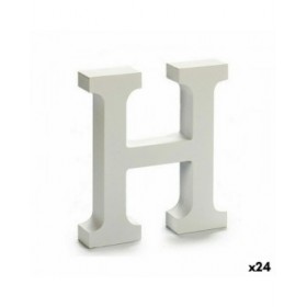 Lettera Pincello H Bianco 2 x 16 x 14,5 cm (24 Unità)