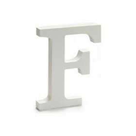 Lettera Pincello F Bianco 1,8 x 21 x 17 cm (12 Unità)