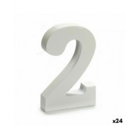 Numeri Pincello 2 Bianco 2 x 16 x 14,5 cm (24 Unità)