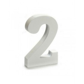 Numeri Pincello 2 Bianco 2 x 16 x 14,5 cm (24 Unità)