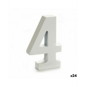 Numeri Pincello 4 Bianco 2 x 16 x 14,5 cm (24 Unità)