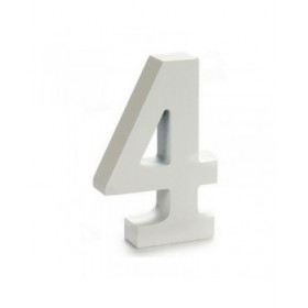 Numeri Pincello 4 Bianco 2 x 16 x 14,5 cm (24 Unità)
