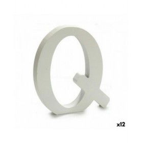 Lettera Pincello Q Bianco 1,8 x 21 x 17 cm (12 Unità)