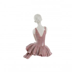 Statua Decorativa DKD Home Decor Romantico Ballerina Classica 16 x 11 x 17 cm (2 Unità)