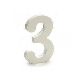 Numeri Pincello 3 Bianco 1,8 x 21 x 17 cm (12 Unità)