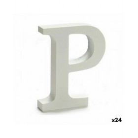 Lettera Pincello P Bianco 2 x 16 x 14,5 cm (24 Unità)