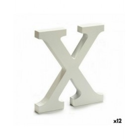 Lettera Pincello X Bianco 1,8 x 21 x 17 cm (12 Unità)