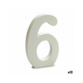 Numeri Pincello 6 Bianco 1,8 x 21 x 17 cm (12 Unità)