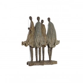 Statua Decorativa DKD Home Decor Africana Resina Multicolore (33,5 x 14,5 x 41 cm)