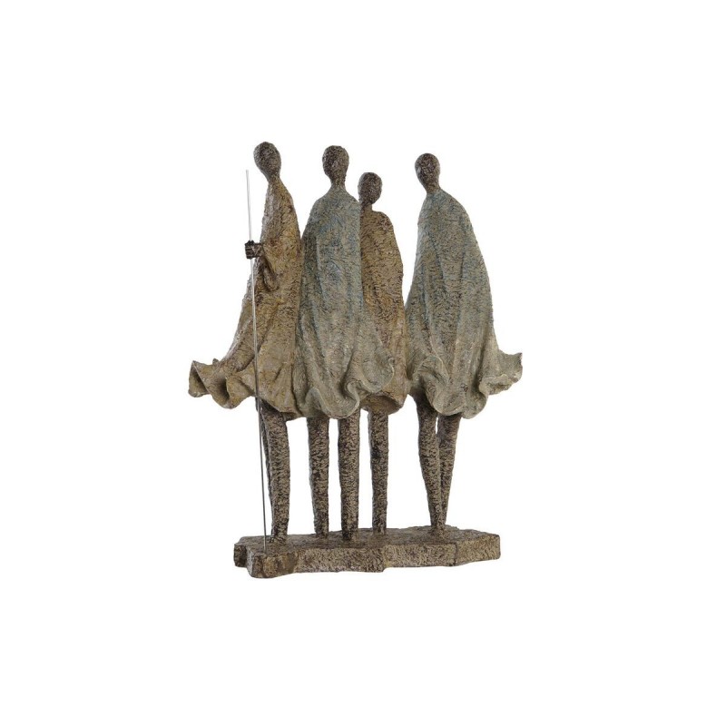 Statua Decorativa DKD Home Decor Africana Resina Multicolore (33,5 x 14,5 x 41 cm)