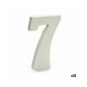 Numeri Pincello 7 Bianco 1,8 x 21 x 17 cm (12 Unità)