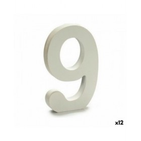Numeri Pincello 9 Bianco 1,8 x 21 x 17 cm (12 Unità)