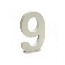 Numeri Pincello 9 Bianco 1,8 x 21 x 17 cm (12 Unità)