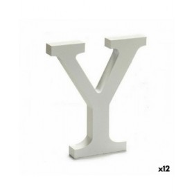 Lettera Pincello Y Bianco 1,8 x 21 x 17 cm (12 Unità)