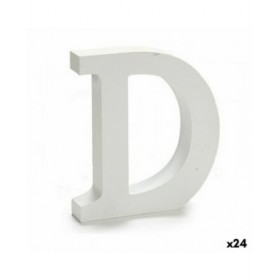 Lettera Pincello D Bianco 2 x 16 x 14,5 cm (24 Unità)