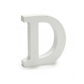 Lettera Pincello D Bianco 2 x 16 x 14,5 cm (24 Unità)
