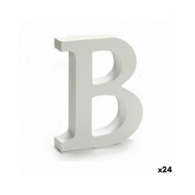 Lettera Pincello B Bianco 2 x 16 x 14,5 cm (24 Unità)