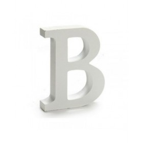 Lettera Pincello B Bianco 2 x 16 x 14,5 cm (24 Unità)