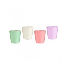Vaso Ibergarden LINCE-CLAROS Bianco Verde Rosa Lilla Argilla 16,5 x 16 x 16,5 cm (120 Unità)