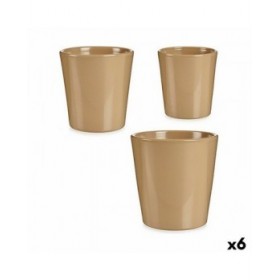 Set di Vasi Ibergarden LINCE PQ - TOPO Beige Argilla (6 Unità)