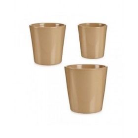 Set di Vasi Ibergarden LINCE PQ - TOPO Beige Argilla (6 Unità)