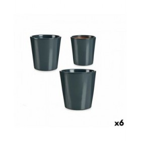 Set di Vasi Ibergarden LINCE PQ - 7011 Antracite Argilla (6 Unità)