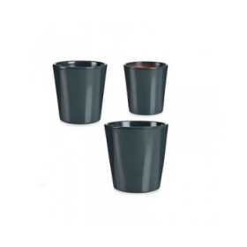 Set di Vasi Ibergarden LINCE PQ - 7011 Antracite Argilla (6 Unità)