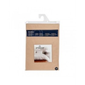 Lenzuolo con angoli 135 cm Beige (12 Unità)
