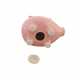 Salvadanaio DKD Home Decor Dolomite Per bambini Moderno Maiale Iridescente 16,5 x 11,5 x 15 cm
