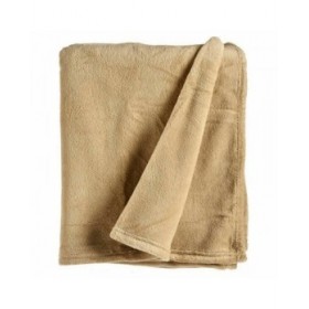 Coperta in Pile Beige (125 x 0,5 x 150 cm) (12 Unità)