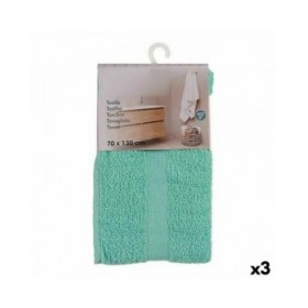 Telo da bagno Berilo 5313 Turchese 80 % cotone 20 % Poliestere 70 x 0,5 x 130 cm (3 Unità)