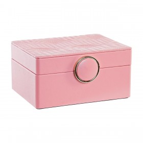 Scatola-Portagioie DKD Home Decor Rosa Legno MDF 23 x 17 x 10 cm