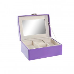 Scatola-Portagioie DKD Home Decor 23 x 17 x 10 cm Lilla Poliuretano Legno MDF