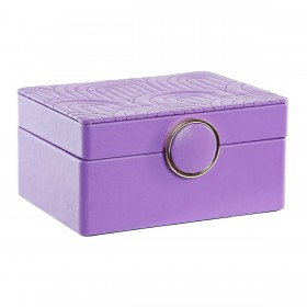 Scatola-Portagioie DKD Home Decor 23 x 17 x 10 cm Lilla Poliuretano Legno MDF