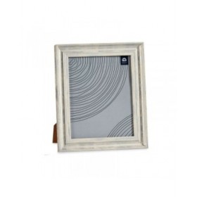 Cornice Portafoto Cristallo Argentato Legno Marrone Plastica (26 x 2 x 31 cm) (6 Unità)