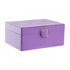 Scatola-Portagioie DKD Home Decor Lilla Legno MDF 17 x 13 x 8,5 cm