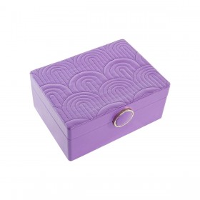 Scatola-Portagioie DKD Home Decor Lilla Legno MDF 17 x 13 x 8,5 cm