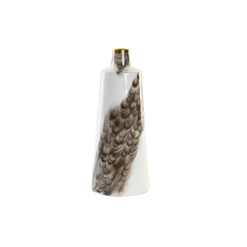 Vaso DKD Home Decor Metallo Bicolore Ferro 15 x 15 x 37 cm Moderno