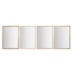 Vaso DKD Home Decor Cristallo Rosa Alluminio Marrone Chiaro (14 x 14 x 44 cm)