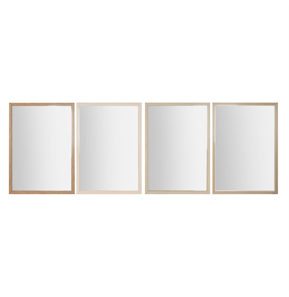 Vaso DKD Home Decor Cristallo Rosa Alluminio Marrone Chiaro (14 x 14 x 44 cm)