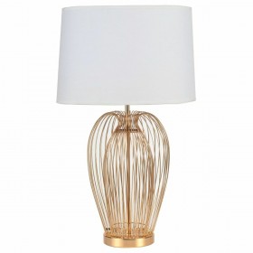 Lampada da tavolo DKD Home Decor Metallo Bianco 220 V 35 x 35 x 63 cm 50 W (2 Unità)