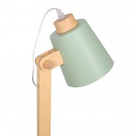 Lampada da tavolo DKD Home Decor Verde Rosa Naturale Legno Metallo 50 W 220 V 18 x 20 x 45 cm 15 x 20 x 50 cm (2 Unità)
