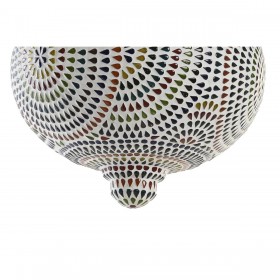 Lampadario DKD Home Decor Cristallo Multicolore 25 W 29 x 29 x 29 cm (2 Unità)