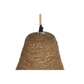 Lampadario DKD Home Decor Naturale Ferro 50 W Iuta (44 x 44 x 67 cm)