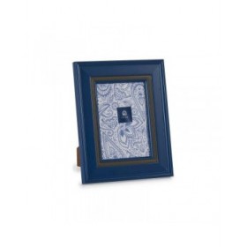 Cornice Portafoto Cristallo Azzurro Plastica (6 Unità) (2 x 26 x 21 cm)