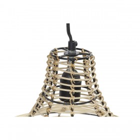 Lampadario DKD Home Decor Naturale Metallo 40 W Iuta (45 x 45 x 36 cm)